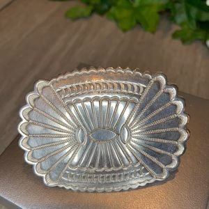 Southwestern Sterling Silver Vintage Belt Buckle